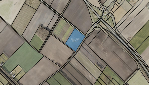 Kadastrale kaart Odoorn S 233.png